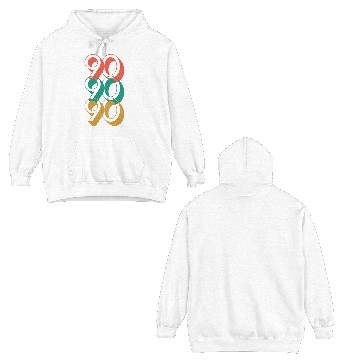 Discover Retro 90s Double Sided Hoodies
