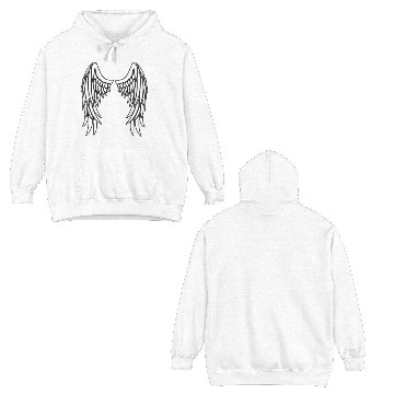 Discover angel wing Double Sided Hoodies