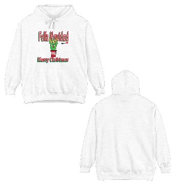 Discover Felíz Navidad Cactus Lady Double Sided Hoodies