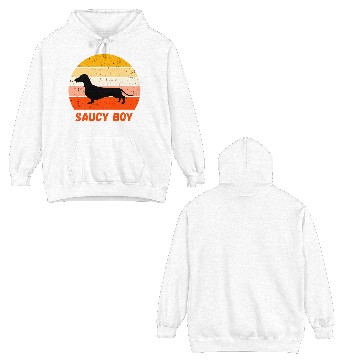 Discover Dachshund Saucy Boy Double Sided Hoodies
