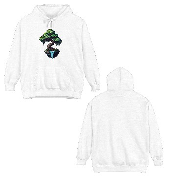 Discover 8 Bit Bonsai Tree Double Sided Hoodies