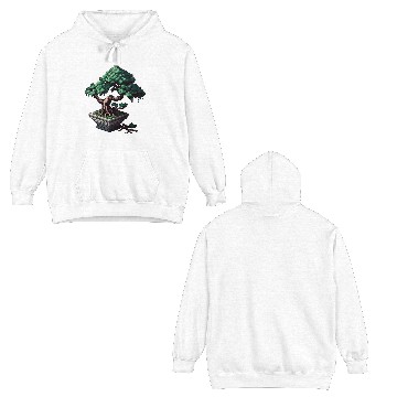 Discover 8 Bit Bonsai Tree Double Sided Hoodies