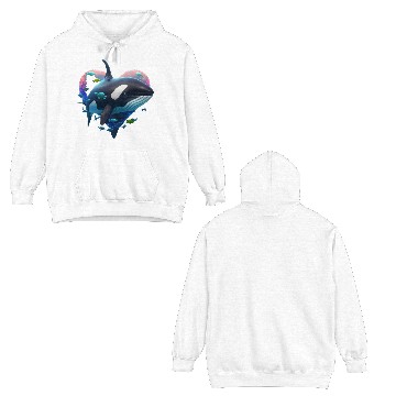 Discover Orca Is My Valentine Double Sided Hoodies