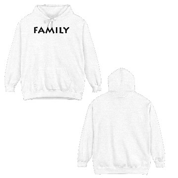 Discover FAMILY - BLACK DESIGN Double Sided Hoodies