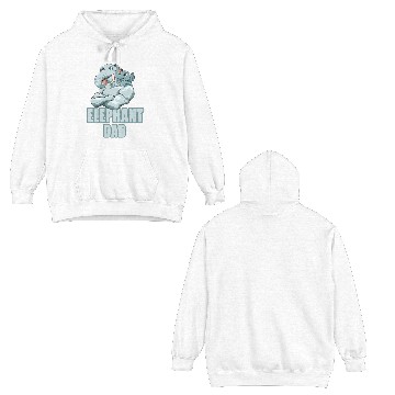 Discover Elephant Dad for a Elephant lovers Double Sided Hoodies