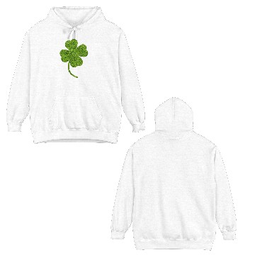 Discover Shamrock Grass Print Double Sided Hoodies