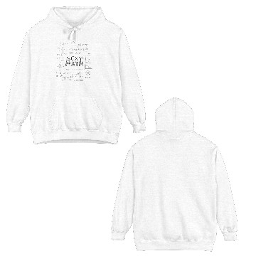 Discover Sexy Math Teacher Mathematics Gift Chalkboard Double Sided Hoodies