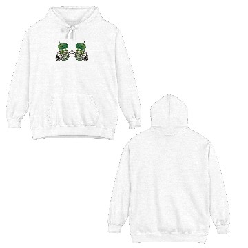 Discover Skeleton Hand Patricks day Graphics Double Sided Hoodies