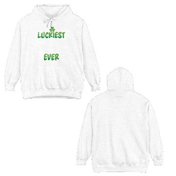Discover St. Patrick's Day saying Luckiest Boy ever Double Sided Hoodies