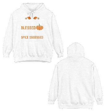 Discover Stressed Blessed & Pumpkin Spice... Double Sided Hoodies
