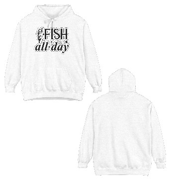 Discover Fishing svg design Fish all Double Sided Hoodies
