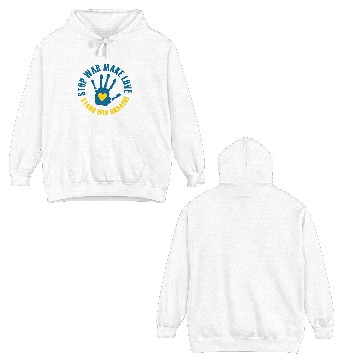 Discover Booth Win Ukraine Double Sided Hoodies