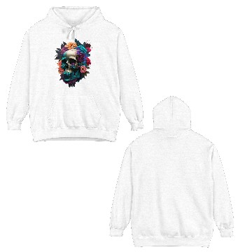 Discover Floral Skull Double Sided Hoodies