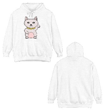 Discover Magic Lucky Cat Double Sided Hoodies