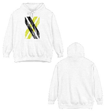 Discover X black and yellow Double Sided Hoodies