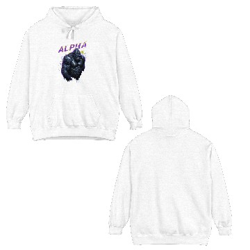 Discover Alpha male Gorilla Double Sided Hoodies