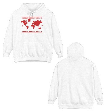 Discover Vacation Explore Holidays World Map Wanderlust Double Sided Hoodies