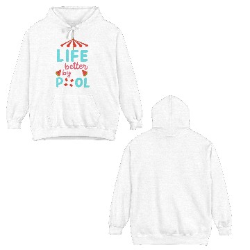 Discover Pool Swimming Summer Double Sided Hoodies