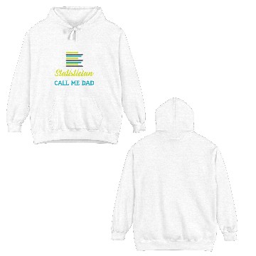 Discover Statistics Numbers Data Science Statistician Dad Double Sided Hoodies