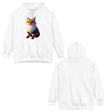 Discover Baby Red Tailed Fox Double Sided Hoodies