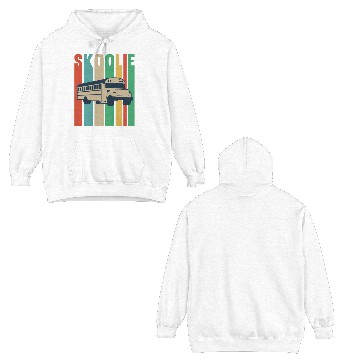 Discover Skoolie Design For A School Bus Lover Double Sided Hoodies