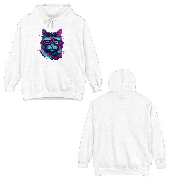 Discover Cool Cat Double Sided Hoodies