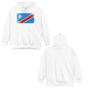Discover Congolese Flag Made In Congo Double Sided Hoodies