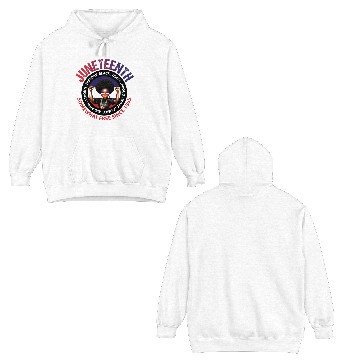 Discover Juneteenth Red White and Blue Power Double Sided Hoodies