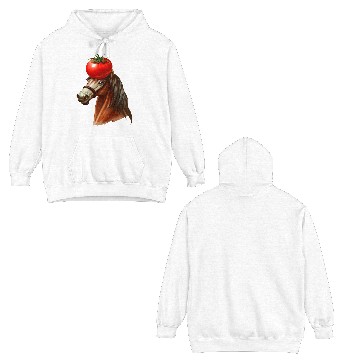 Discover Horse Head Tomato Double Sided Hoodies