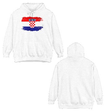 Discover Croatian Flag Double Sided Hoodies