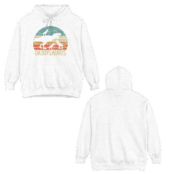 Discover Daddy Dinosaur Daddysaurus 3 Three Double Sided Hoodies