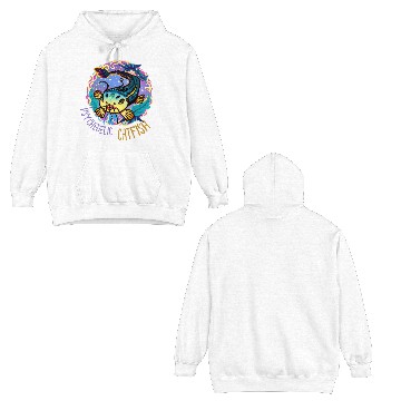 Discover Psychedelic Catfish Artwork Double Sided Hoodies