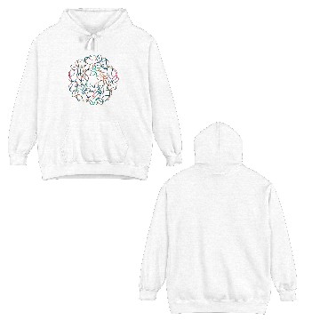 Discover abstract flower Double Sided Hoodies