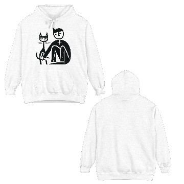 Discover Cat And Human Double Sided Hoodies