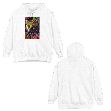 Discover AI cat design Double Sided Hoodies