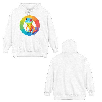 Discover Gay Pride Gecko Double Sided Hoodies