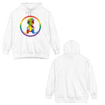 Discover Gay Pride Gecko Double Sided Hoodies