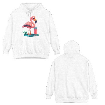 Discover Summer Flamingo Double Sided Hoodies