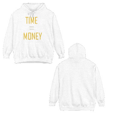 Discover time = money Double Sided Hoodies