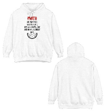 Discover Math And Watermelons Mathematics Calculation Numbe Double Sided Hoodies