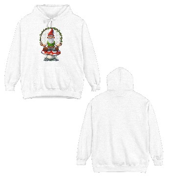 Discover Gnome Mushroom Meditation Double Sided Hoodies