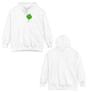 Discover Shiny Saint Patrick s Day Shamrock Rhinestone Double Sided Hoodies