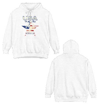 Discover Soccer Usa Flag Double Sided Hoodies