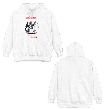 Discover Coffee in hand temper on edge Double Sided Hoodies