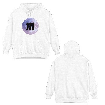 Discover Purple Moon Angel Numbers 111 Double Sided Hoodies