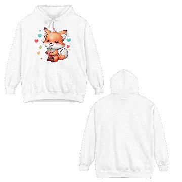Discover Fox cub Double Sided Hoodies