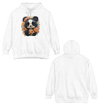 Discover Panda Blossom Harmony Double Sided Hoodies