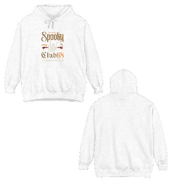 Discover Spooky club skeleton Double Sided Hoodies