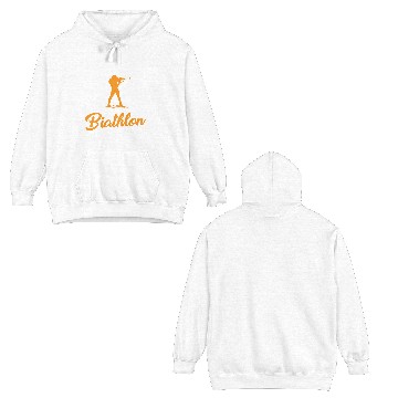 Discover Funny Biathlon Saying Double Sided Hoodies