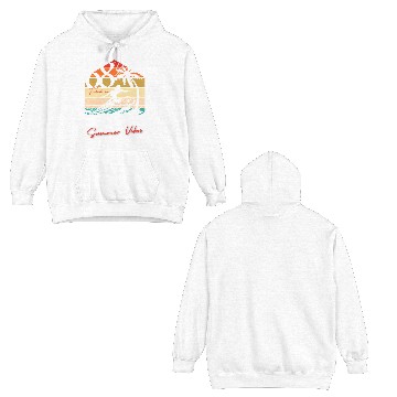 Discover Surfing summer vibes Double Sided Hoodies